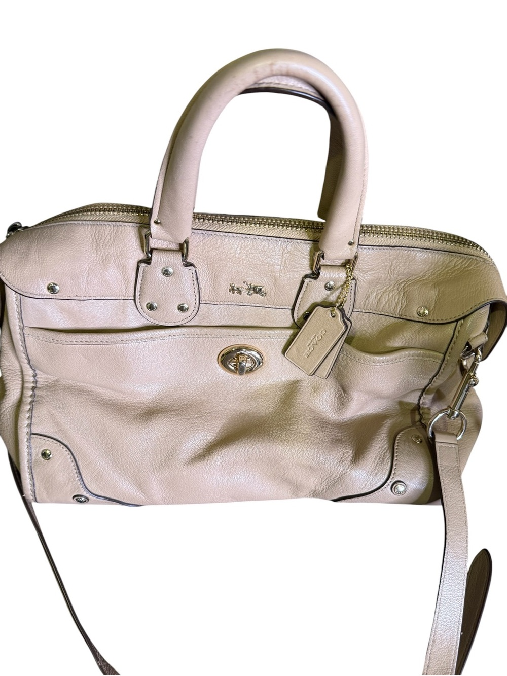 COACH Rhyder Satchel in Leather